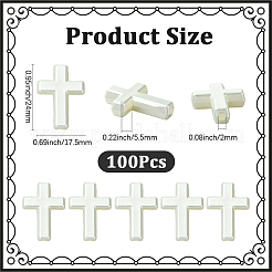 100 шт. бусины из искусственного жемчуга&nbsp;RESI-SC0036-40