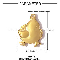 Подвески из нержавеющей стали 304&nbsp;STAS-OY008-42G