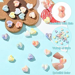 24 шт. 6-х цветные акриловые бусины с имитацией жемчуга&nbsp;OACR-CJ0002-49