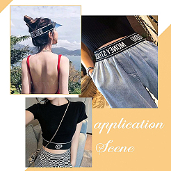 10 ярд 10-цветной полиэстеровой ультраширокой толстой плоской резинки&nbsp;EC-BC0001-41