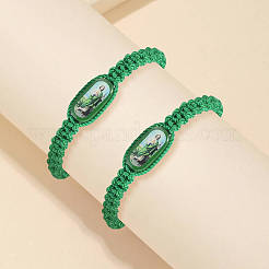 Плетеные браслеты из хлопкового шнура&nbsp;FS-WG5D436-01