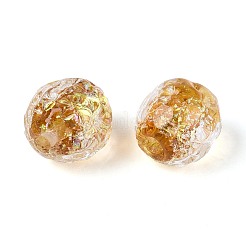 Ручной стеклянные фольга бисер пряди&nbsp;FOIL-N033-03D