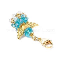 Стеклянные подвески в виде ангела&nbsp;HJEW-MZ00214-03