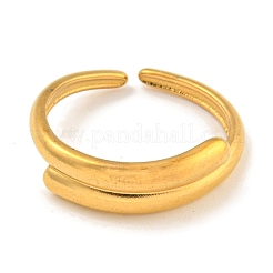 Ионное покрытие(ip) 304 нержавеющая сталь обходное открытое манжетное кольцо для женщин&nbsp;RJEW-A043-16G