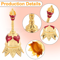 1 шт. сплав эмалированный ручной звонок-звонок украшения&nbsp;AJEW-GF0012-22