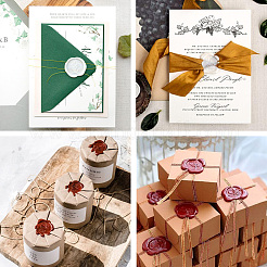 20шт 10 цвета клейкие наклейки сургучной печати&nbsp;DIY-TA0003-49