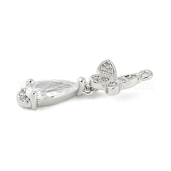 Латунные микро проложить кубического циркония подвески&nbsp;KK-M326-04P