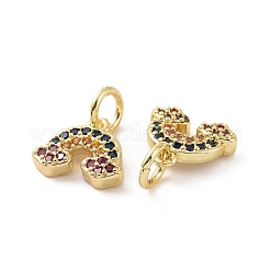 Латунные микро проложить кубического циркония подвески&nbsp;KK-E068-VF178