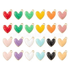 48 шт. Экологичные подвески из цинкового сплава с эмалью&nbsp;FIND-LS0001-09-NR