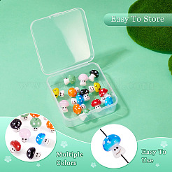 14шт 7 цвета бусины лэмпворк ручной работы&nbsp;LAMP-TA0001-89