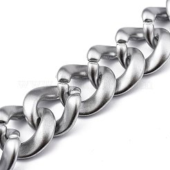 Пластиковые бордюрные цепи ccb ручной росписи&nbsp;AJEW-JB00737