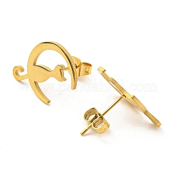 Серьги-гвоздики из нержавеющей стали 304 для женщин&nbsp;LS-EJEW-F320-03G