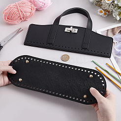 1 шт. овальное дно из искусственной кожи и 1 шт. ручки для сумки&nbsp;DIY-PH0032-53