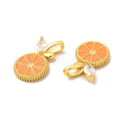 Стойки обшивки латунь микро проложить Циркон подвеску&nbsp;KK-B068-31G