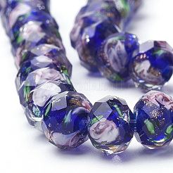 Ручной золотой песок бусины бисер нитей&nbsp;LAMP-R141-10mm-01