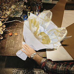 40 шт. 2-цветная подарочная упаковочная бумага с крыльями бабочки из ОПП&nbsp;DIY-DR0001-76