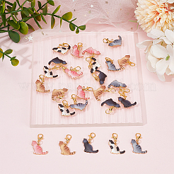 25 шт. 5 стиля подвески из сплава и эмали&nbsp;HJEW-DR00149