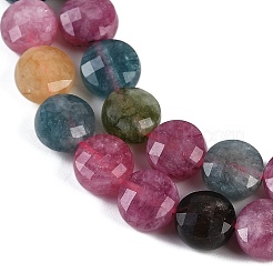 Натуральный белый нефрит имитация турмалина нити бусин&nbsp;G-H062-B01-03