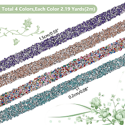 8м4 отделка стразами горячей фиксации 15x2 цвета&nbsp;DIY-WR0003-67