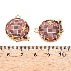 Подвески из эмалевого сплава с блестками&nbsp;ENAM-N056-382KCG-02