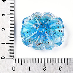 Светящиеся бусины лэмпворк из золота и песка ручной работы&nbsp;FOIL-T006-04D