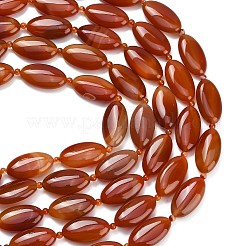 Натуральный красный агат бисер нитей&nbsp;G-B178-T01-01