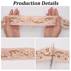 5 ярд полиэстеровой ленты для вышивки&nbsp;DIY-CY0001-82A