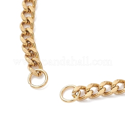 Изготовление браслета из цепей панцирного плетения из нержавеющей стали 304 толщиной 3 мм&nbsp;AJEW-JB01464-02