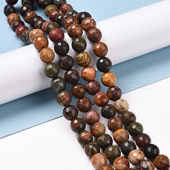 Натуральная полихромная яшма/камень Пикассо/нити бус из яшмы Пикассо&nbsp;G-E571-25B