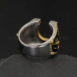 Кольца из нержавеющей стали 304 с микропаве из кубического циркония&nbsp;FS-WG5ACE0-05