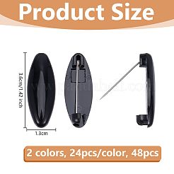 48 шт. броши из смоляной булавки&nbsp;JEWB-OC0001-11A