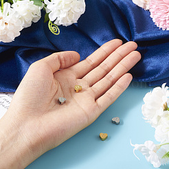 4 шт. 2-х цветные бусины из нержавеющей стали 304&nbsp;STAS-TA0002-75