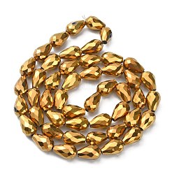 Стеклянные бусины с гальваническим покрытием &nbsp;EGLA-D017-15x10mm-3