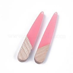 Подвески из смолы и дерева&nbsp;X-RESI-S358-40F