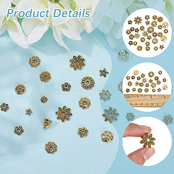 2 комплект колпачков для бусин из сплава в тибетском стиле&nbsp;FIND-SC0019-65AG