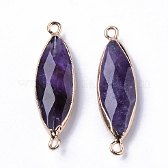 Соединители звеньев натурального аметиста&nbsp;G-R472-02I
