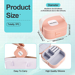 Квадратная коробка для набора ювелирных изделий из искусственной кожи&nbsp;AJEW-TAC0014-13C