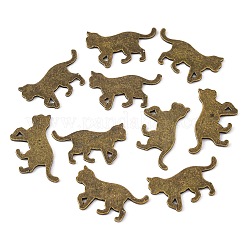 Кабошоны для котят из сплава&nbsp;LS-PALLOY-WH0072-73D-AB