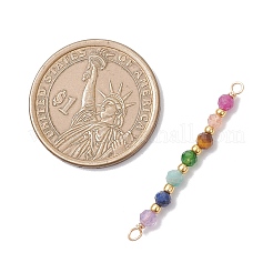 Подвески-фигурки с круглыми бусинами-соединителями из натурального тайваньского нефрита&nbsp;PALLOY-JF04565-02