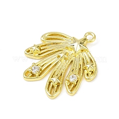 Подвески из латуни с прозрачным фианитом&nbsp;LS-KK-L238-30G