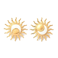 Серьги-гвоздики из нержавеющей стали 304&nbsp;EJEW-D319-12G