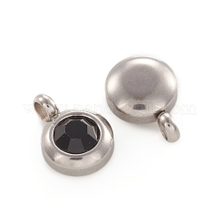 Модные оригинальные цветные подвески из нержавеющей стали марки А со стразами&nbsp;RB-M030-06H