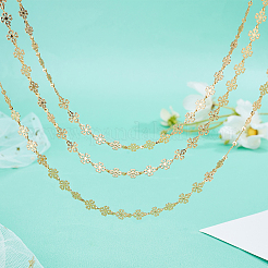 Латунные бисерные цепочки ручной работы&nbsp;CHC-CA0001-06