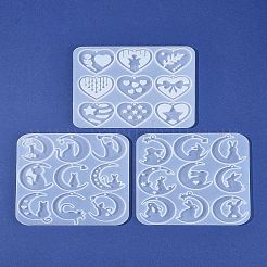 3шт 3 Молды для подвесок своими руками&nbsp;AJEW-FS0001-33