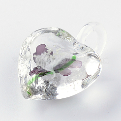 Сверкающие кулоны лэмпворк ручной работы&nbsp;X-LAMP-R136-04C