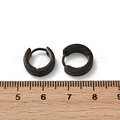 Серьги-кольца из нержавеющей стали 304 с полировкой&nbsp;EJEW-M106-01E-EB