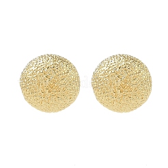 Латунные полукруглые серьги-гвоздики&nbsp;EJEW-F389-23G