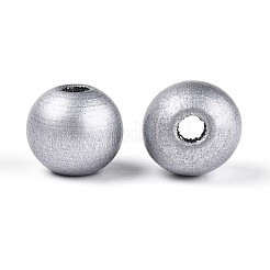 Круглые бусины из натурального дерева схима&nbsp;WOOD-A018-12mm-31