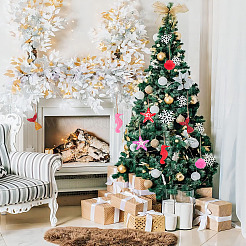 8 комплект подвесных украшений из смолы в 4 стилях&nbsp;HJEW-GL0001-04