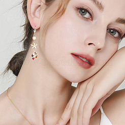 200 шт. латунные серьги с защелкой&nbsp;KK-SP0001-04P